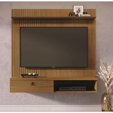 Imagem de Bancada Suspensa com Painel Íris com Frisos Lateral 1 Porta Basculante - Cumaru Madetec