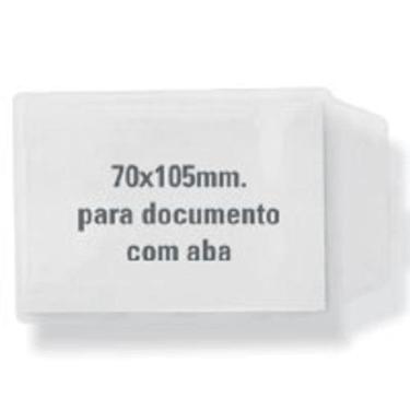 Imagem de Porta Documento Para Rg Com Aba Cristal 7X10,5Cm.