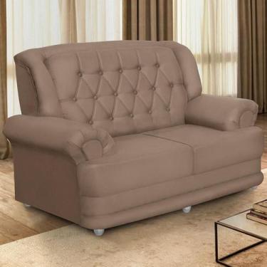 Imagem de Sofá 1,50m 2 Lugares Suede Filadélfia Marrom Castor - Sofá Casa