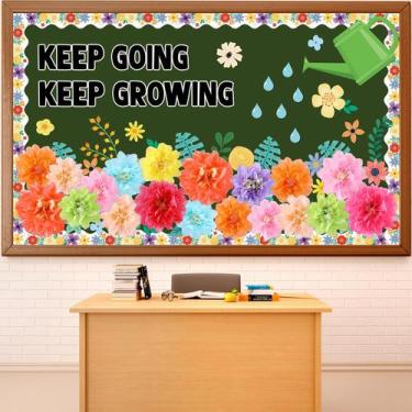 Imagem de Conjunto de decorações de quadro de avisos Justforjoyful Wildflowers