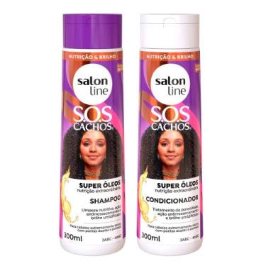 Imagem de Kit Shampoo E Condicionador SOS Cachos Super Óleos Nutritvo Salon Line