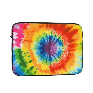 Imagem de Capa para laptop tie dye, bolsa para laptop, à prova de choque, capa protetora para notebook de 17 polegadas