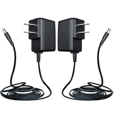 Imagem de ANLINK Pacote Com 2 Adaptadores De Fonte Alimentação Listados Pela Ul, 12 V, 0,5 A/500 Mω, 6 Pés, Ca 100-240 V Para Cc, A, W, Cabo Adaptador Comutação Toca-Discos Crosley, Roteador, Ventilador Mesa,