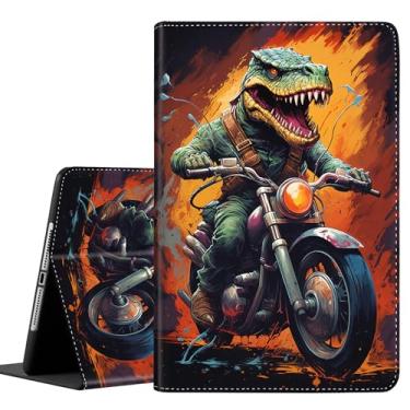 Imagem de SOTWONSO Capa para Samsung Galaxy Tab A9 Plus 11 polegadas 2023, capa protetora durável à prova de choque para Samsung Tablet A9+ 11 polegadas / 11 polegadas (SM-X210/X216/X218), Trex andando de