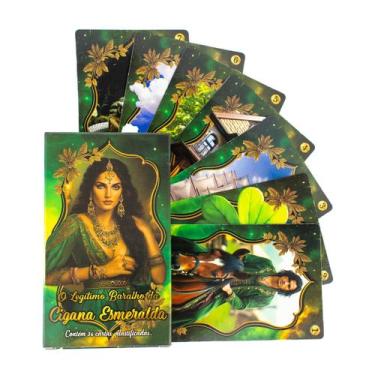 Imagem de O Legitimo Baralho da Cigana Esmeralda 36 Cartas Manual - Lua Mística 