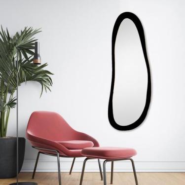 Imagem de Espelho Decorativo Oval Corpo Inteiro Modelo Emoldurado 150x60cm para 