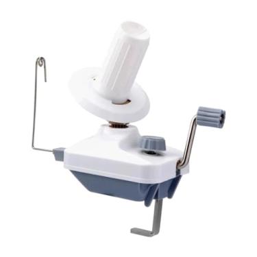 Imagem de Vaveren Enrolador de fios manual prático, máquina compacta de enrolar lã, suporte para bolas de lã para bordados, Cinza