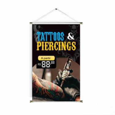 Imagem de Banner pronto Body Piercing BA 054 medida 45x70 cm arte pronta