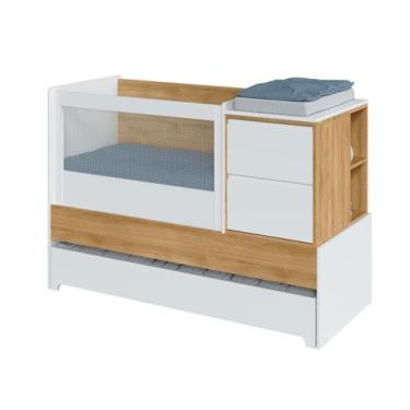 Imagem de Berço Cômoda Multifuncional Sol e Mar - Divicar - Divicar Móveis, Bran