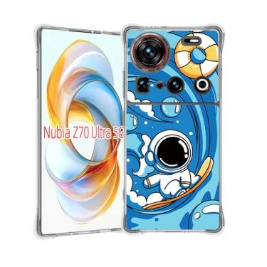 Imagem de Compatível com ZTE Nubia Z70 Ultra 5G, airbag antiqueda de quatro cantos para ZTE Nubia Z70 Ultra 5G capa de telefone LAN-CL