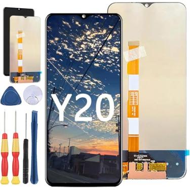 Imagem de Yuxyiony Nova tela de substituição para Vivo Y20 2021 / Y20i / Y20S / Y20 5G tela de reparo de tela LCD e acessórios de ferramenta de substituição