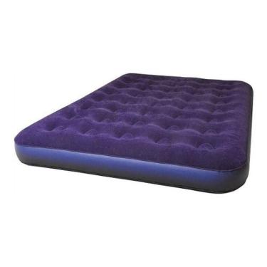 Imagem de Colchão De Casal Inflável Barracas Camping Bomba + Reparo