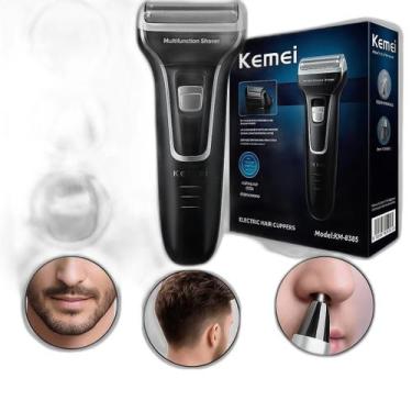 Imagem de Maquina Recarregável Kemei 3 Em 1 Para Corte - Relet