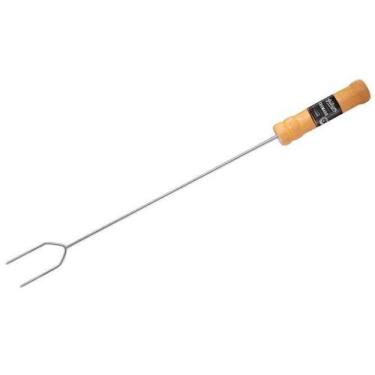 Imagem de Espeto Tipo Garfo P/ Churrasco Fogueira Camping Marshmallow - Grilazer