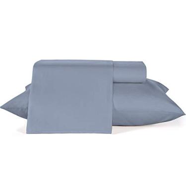 Imagem de Jogo Roupa de Cama Queen 4 peças, 200 fios Misto Teka Elegance