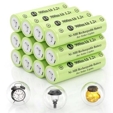 Imagem de Bateria recarregável JiAjax AA 900mAh 1,2 V Ni-MH (pacote com 12)
