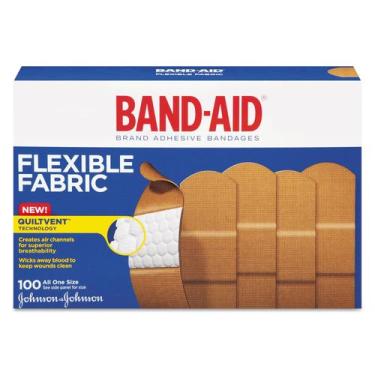 Imagem de Bandagens adesivas Band-Aid Flexível 1x3cm 100/Caixa