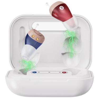 Imagem de Aparelhos auditivos Hlisoundy recarregáveis para idosos e adultos