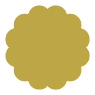 Imagem de Fundo Chapado N. 7 Ouro C/100  Curifest