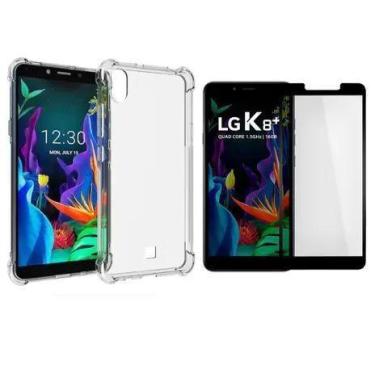 Imagem de Capa Capinha Anti Shock e 2x Películas de Vidro 3D Para LG K8 Plus 5.4