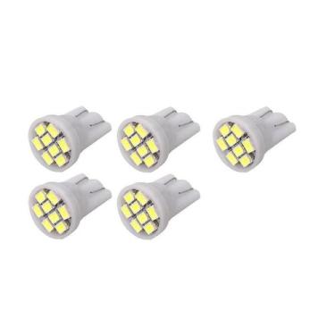 Imagem de Kit Com 5 Lâmpadas T10-8 Leds Pingo Luz W5W 1026 Led - Bluelion
