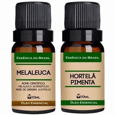Imagem de Kit 2 Óleos Essenciais 10Ml - Melaleuca + Menta Piperita - Essencia Br
