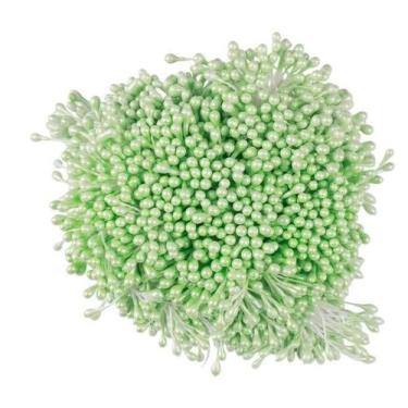 Imagem de Pistilo Artesanato Flor Verde Claro 6Cm Com 100 Unidades - Lns