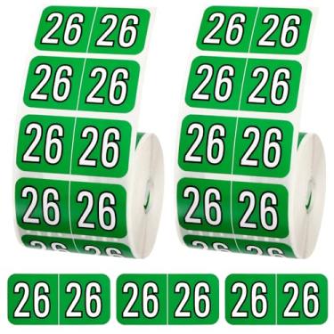 Imagem de 1000 etiquetas adesivas para pasta de arquivo 2026, adesivos autoadesivos de 9,5 x 3,5 cm, adesivos de 2026 anos para organização de pastas de arquivos de escritório escolar (verde escuro)