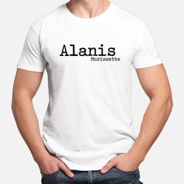 Imagem de Camiseta Camisa de Algodão Adulto Masculina Feminina  Alanis Morisset 