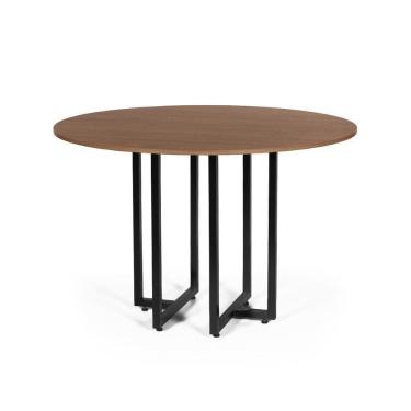 Imagem de Mesa de Jantar 4 Lugares 90cm Redonda Industrial Dommus - Straub Web