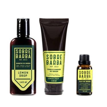 Imagem de Trio Sobrebarba - Shampoo, Condicionador e Óleo de Barba - Lemon Drop
