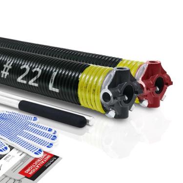 Imagem de Conjunto de molas de torção para porta de garagem KaiMindogz 0,207 x 2