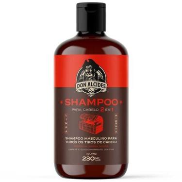 Imagem de Shampoo Masculino Para Cabelo 2 em 1 - Barba Negra 230mL Don Alcides