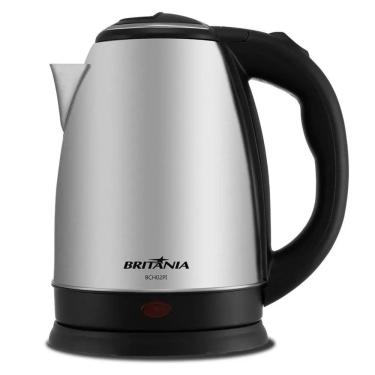 Imagem de Chaleira Elétrica 1,8 Litros 1250w de Potência Aço Escovado Rotação 360 Graus Britânia