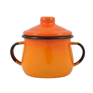 Imagem de Açucareiro Agata Esmaltado 380ml Laranja Ewel