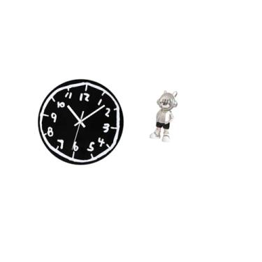 Imagem de Fenteer Relógio de Parede de Acrílico, Ornamento, Arte Moderna E Minimalista, Estatueta Decorativa para Cozinha, Escritório, Sala de Jantar, Lareir