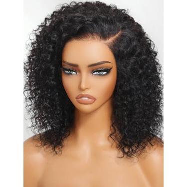 Imagem de Peruca UNICE Short Curly Bob 25cm Cabelo humano 150% de densidade