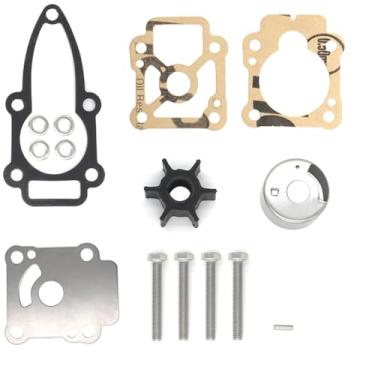 Imagem de Kit de reparo de impulsor de bomba de água 803750A03 para motor externo Mercury Marine e Nissan Tohatsu 8/9,8/9,9 HP | Substitui 3B2-87322-2 e 46-803750A03 | Kit completo de carcaça do impulsor com