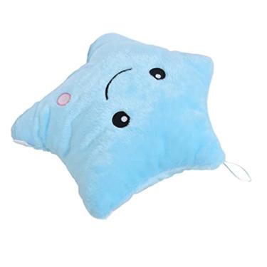 Imagem de AYNEFY Travesseiro de Pelúcia de Coruja Luminosa, Conforto Macio, Luz Noturna Suave para Crianças e Amigos, Almofada Em Formato de Estrela para Decoração de Casa