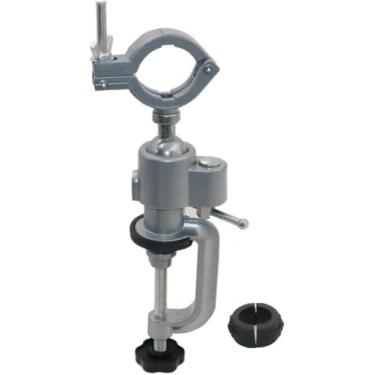 Imagem de Torno de grampo de bancada, suporte de broca elétrica giratório de 360°, suporte de broca elétrica profissional, suporte universal para moedor de bancada para madeira, corte de conduíte, perfuração de