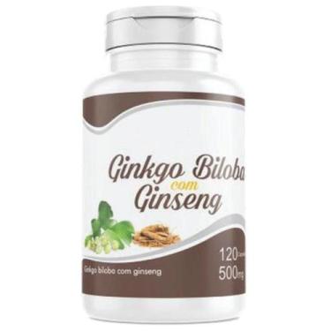 Imagem de Ginseng Ginkgo Biloba 120 Cápsulas 500 mg - Empório Ns