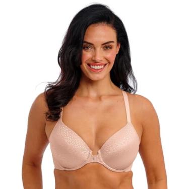 Imagem de Wacoal Sutiã feminino com costas traseiras e fecho frontal nadador, Poeira de rosa, 32DD