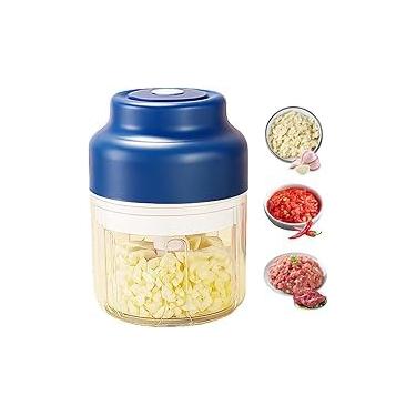 Imagem de Novo cortador de alho elétrico 2026, mini cortador portátil de vegetais com carregamento USB, processador de alimentos sem fio, minipicador de alho elétrico atualizado, moedor de vegetais sem fio