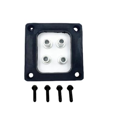 Imagem de Lskioer Kit de buchas de placa isoladora de espaçador de torre de câmbio de transmissão serve para Dodge Chevy GMC, NV4500 NV5600 Trans Shifter Base com 4 buchas espaçadoras e 4 parafusos