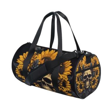 Imagem de Bolsas esportivas masculinas com caveiras mágicas para academia, viagens noturnas, bolsas femininas de fim de semana para viagens, Caveira I1101, OneSize