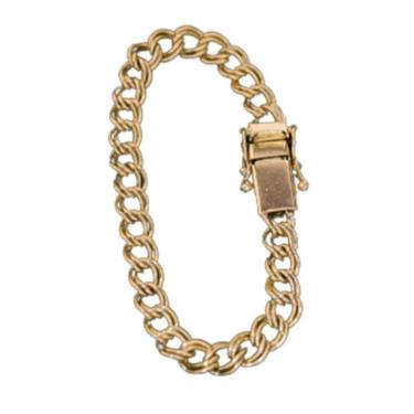 Imagem de Pulseira Que Nao Descasca Grumet Italiano Moeda Antiga 8mm.