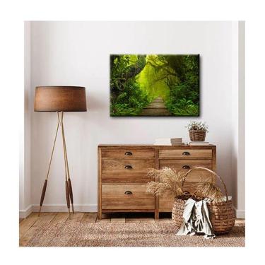 Imagem de Quadro Paisagens e Natureza Coastal C- Moldura Dourada Tamanho 100 X 70cm