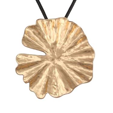 Imagem de joymiao Colares Boho para mulheres, cordão com pingente, colar longo de prata, vintage, suéter, joias hippie, presentes para mulheres e meninas, Couro sintético, Sem Pedra Preciosa