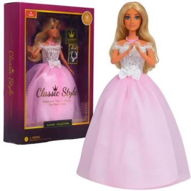 Imagem de Boneca Princesa Fashion Anlily Vestido Festa Acessórios - Castela