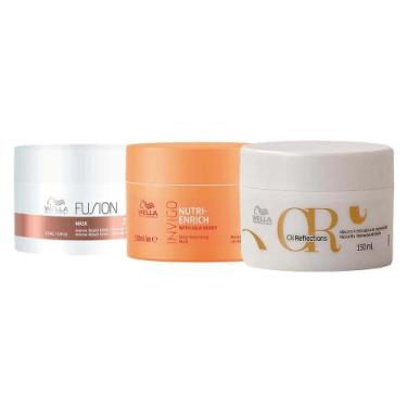 Imagem de Wella Professionals Kit com 3 Máscara - Oil Reflections + Fusion + Inv